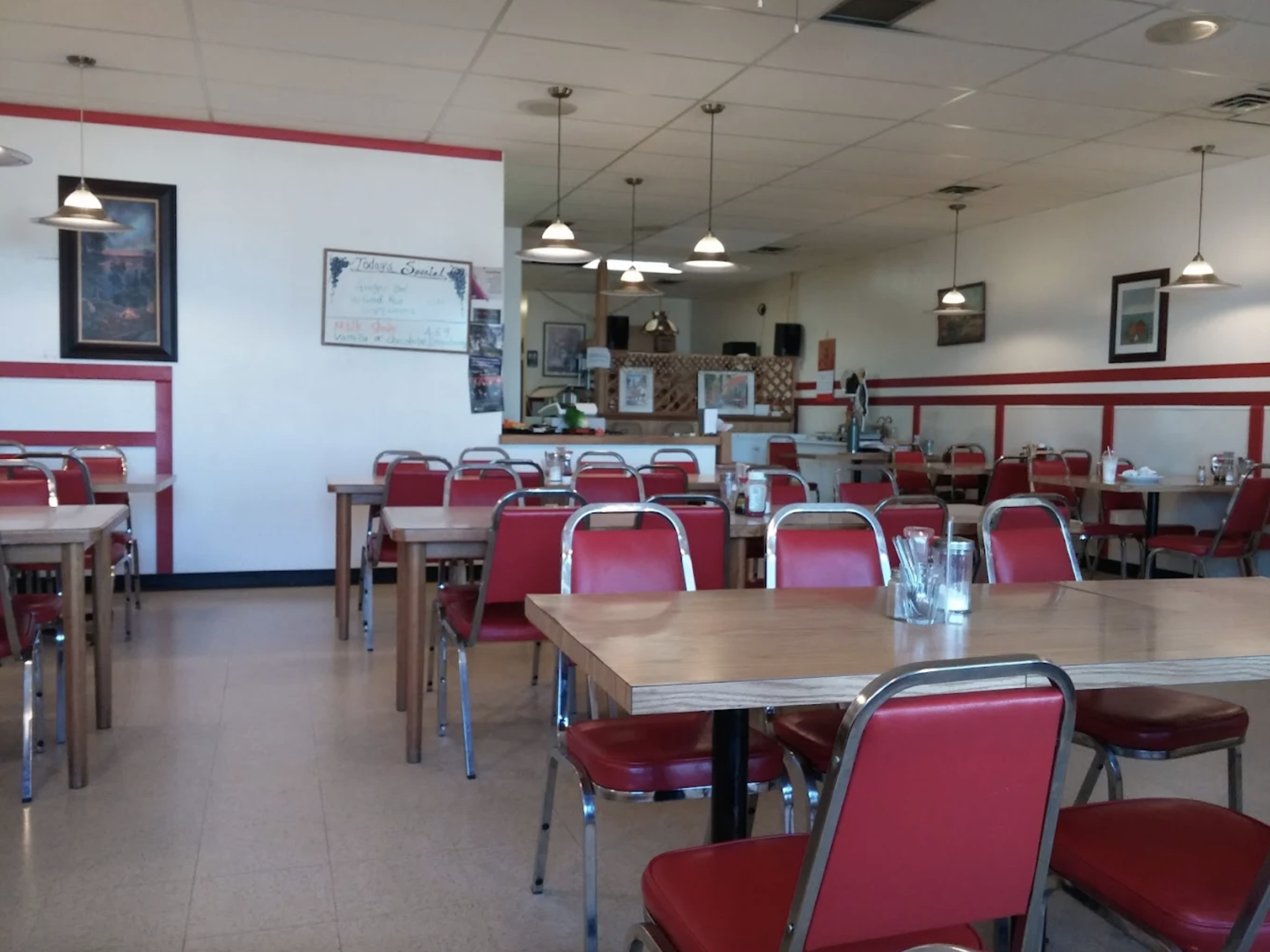 Inside Blue Ginger restaurant